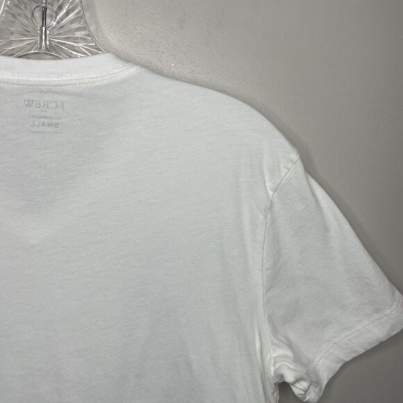 J CREW Mens White Slim-Washed Jersey V-Neck Tee NEW Small S 40993 - Picture 7 of 11
